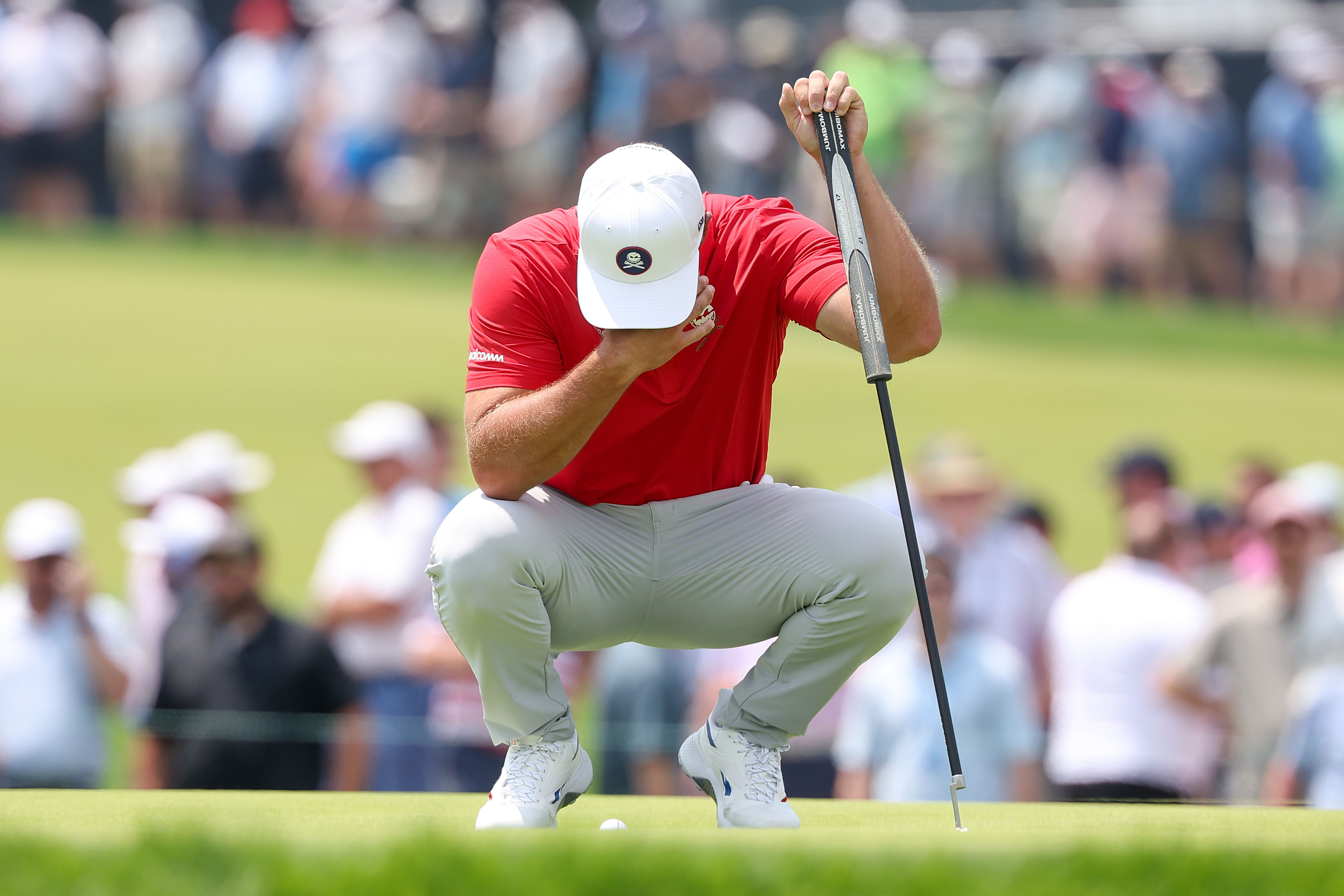 Bryson DeChambeau struggled and got called out (Image via Imagn)